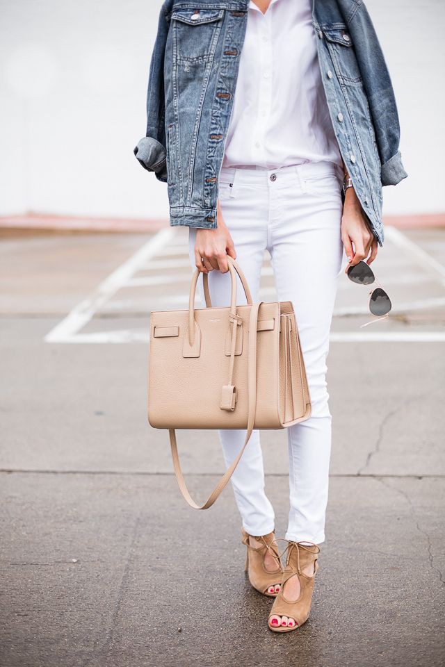 Casual Cute Outfits With White Jeans: Jean jacket,  Casual Outfits,  Jeans Outfit Ideas,  White Denim Outfits  