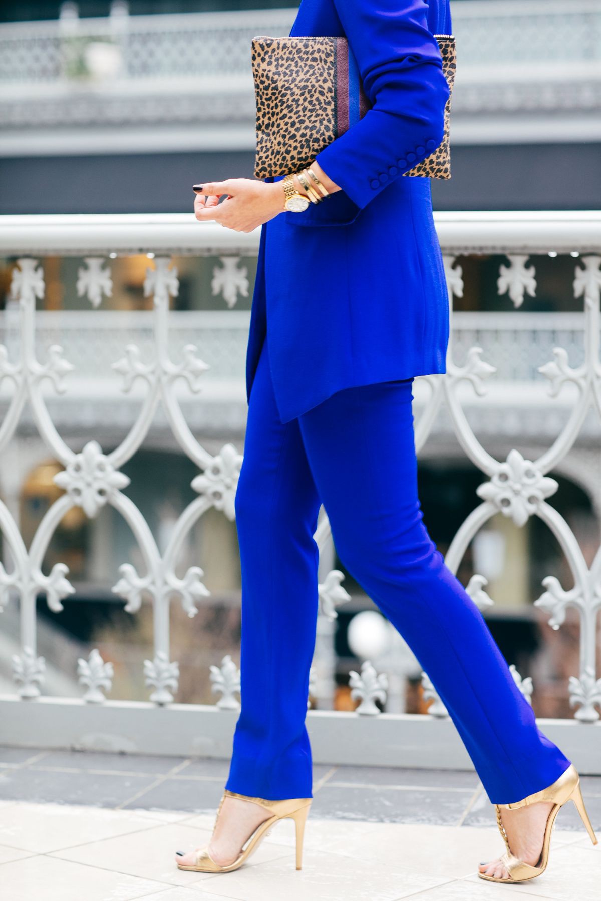 Latest and best cobalt blue, Royal blue: High-Heeled Shoe,  Royal blue,  Cobalt blue,  Blazer Outfit,  Street Style,  Casual Outfits  
