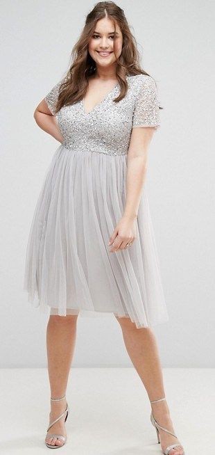 55 Plus Size Wedding Guest Dresses with Sleeves - Alexa Webb Lovely Cocktail Outfit For Plus Size Ladies: Plus size outfit,  Cocktail Party Outfits,  Plus Size Party Outfits,  Plus Size Cocktail Attire  