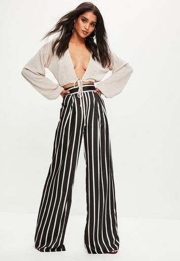 Trendy High Waist Palazzo Attire For Brunch: Spring Outfits,  Palazzo For Girls,  Palazzo Attire,  Palazzo For Date,  Girls Outfit  
