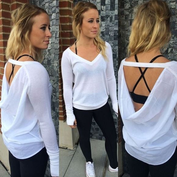 open back lululemon shirt