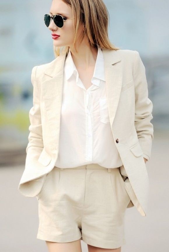 womens suit jacket and shorts