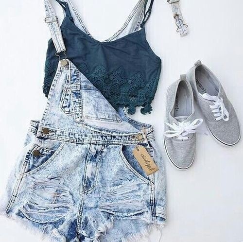 Oh! Really nice bralette overall, Crop top: Romper suit,  Crop top,  Casual Outfits,  Overalls Shorts Outfits  