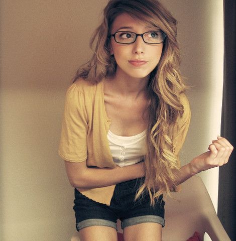 Cute Girl With Glasses