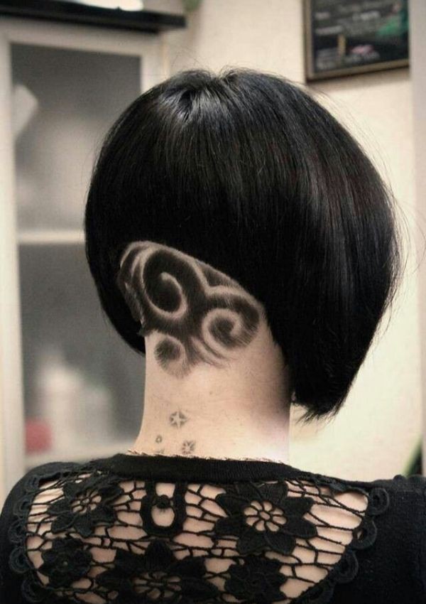 Most admired US tips for girls hair tattoos: Bob cut,  Long hair,  Hairstyle Ideas,  Short hair,  Bob Hairstyles,  Black hair,  Hair tattoo  