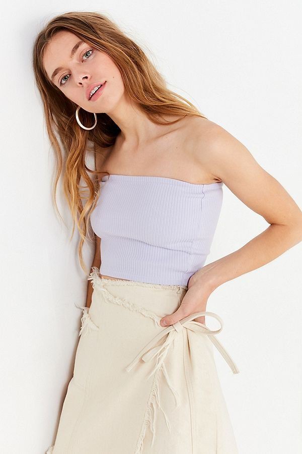 Urban outfitters lavender tube top: Cocktail Dresses,  Crop top,  Sleeveless shirt,  Tube top,  Urban Outfitters,  Tube Tops Outfit  