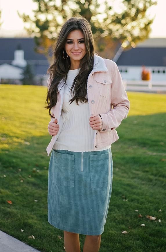 Corduroy Skirt Outfit: Skirt Outfits  