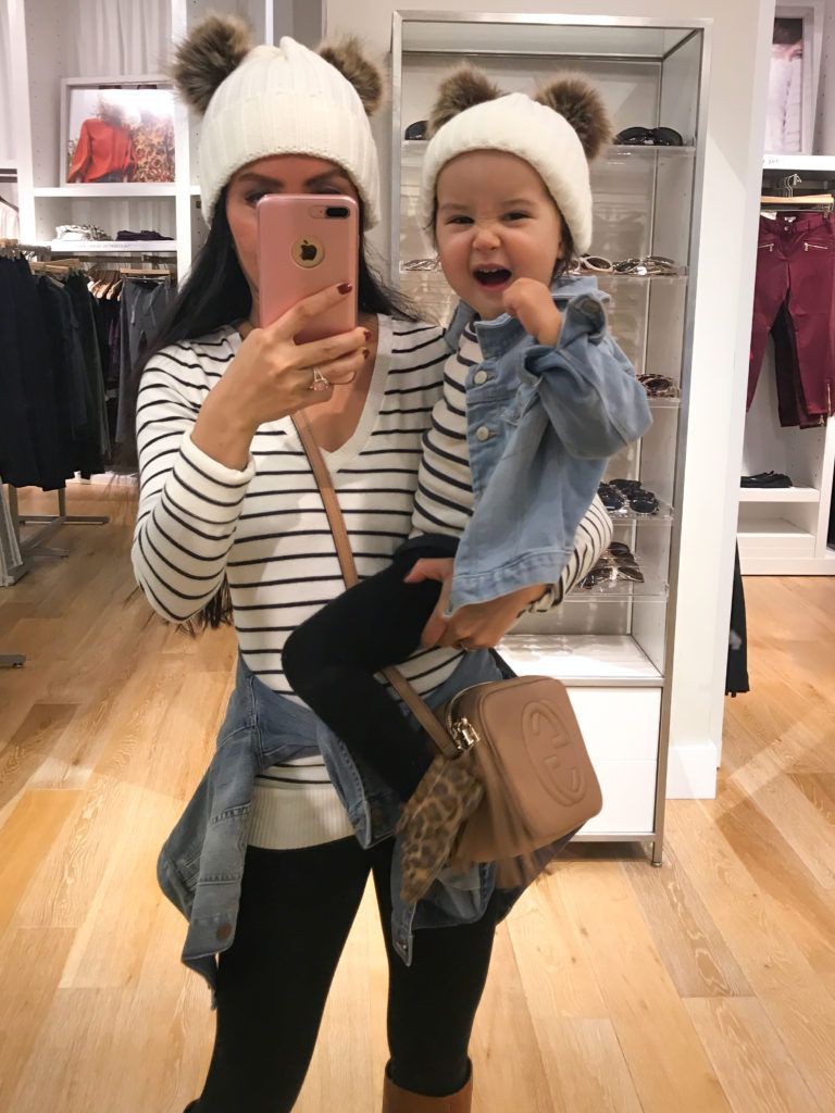 How adorable is it to see mom and daughter tackling the day in their cute matching outfit with stripes?: Mom And Daughter Matching Clothes,  Mommy And Me Outfits,  Mommy And Daughter Dresses,  Parent And Child Outfits,  Trendy Mom And Daughter Outfit,  Mom And Kids Matching Outfit  