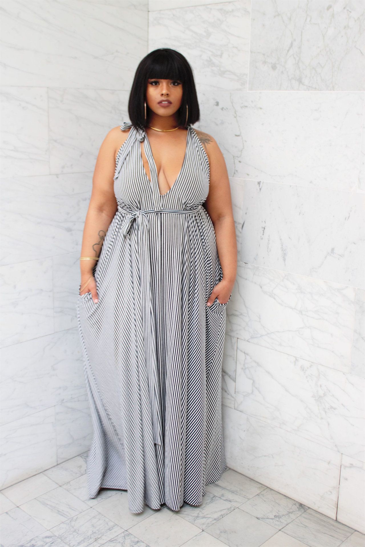 Lovely Outfit For Plus Size Girls | Plus Size Outfits Ideas | Casual Plus- Size Outfit, Curvy Casual Outfits, Party Dress Plus Size