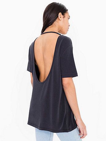 American apparel open back t shirt woman: shirts,  Top Outfits  