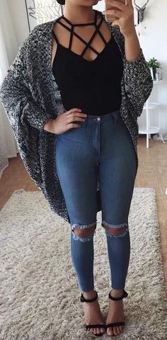 Absolutely stunning ideas for comfy girl outfits, Casual wear: winter outfits,  kimono outfits,  Casual Outfits  