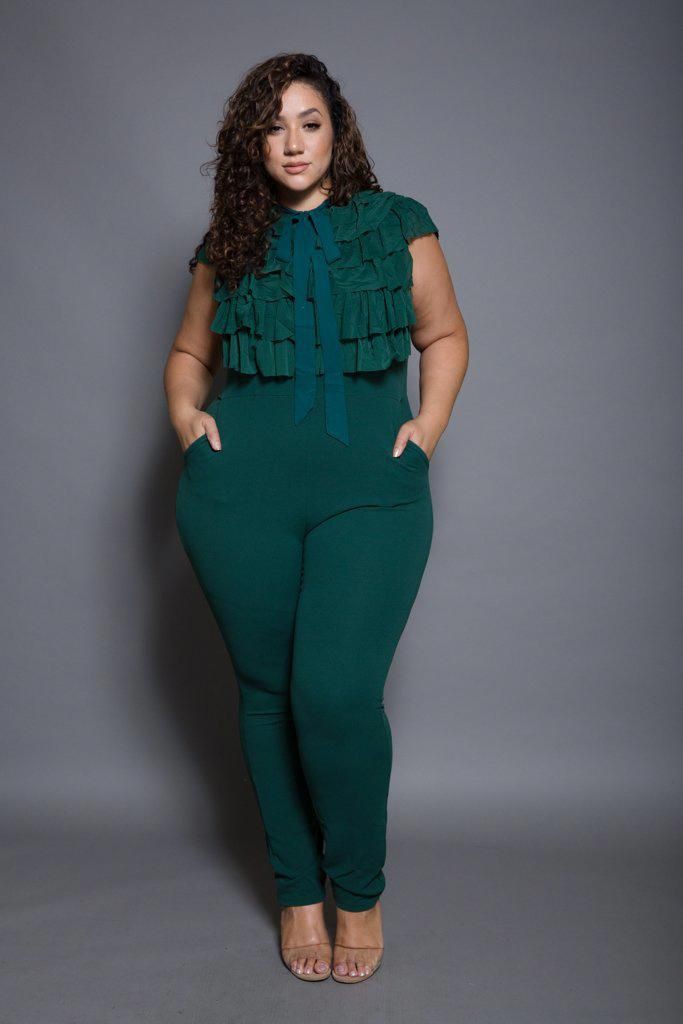 Trendy Jumpsuit Casual Attire For Fat Tummy Girl