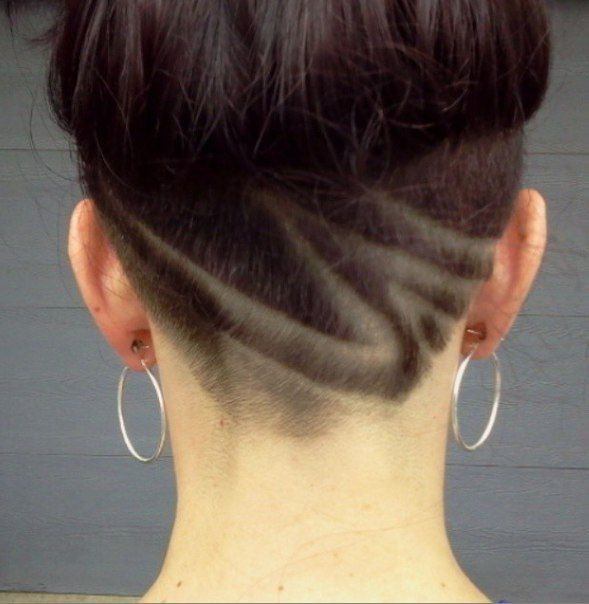 Cortes de mujeres barber, Asymmetric cut: Long hair,  Hair Color Ideas,  Hairstyle Ideas,  Bob Hairstyles,  Hair tattoo  