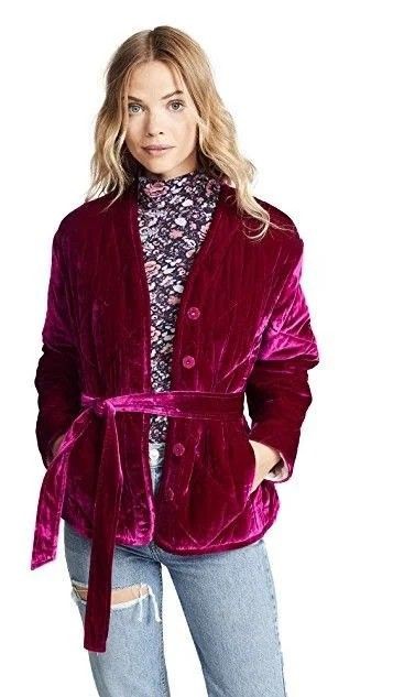 Purple velvet jacket womens, Fur clothing: Fur clothing,  Fake fur,  Velvet Outfits  