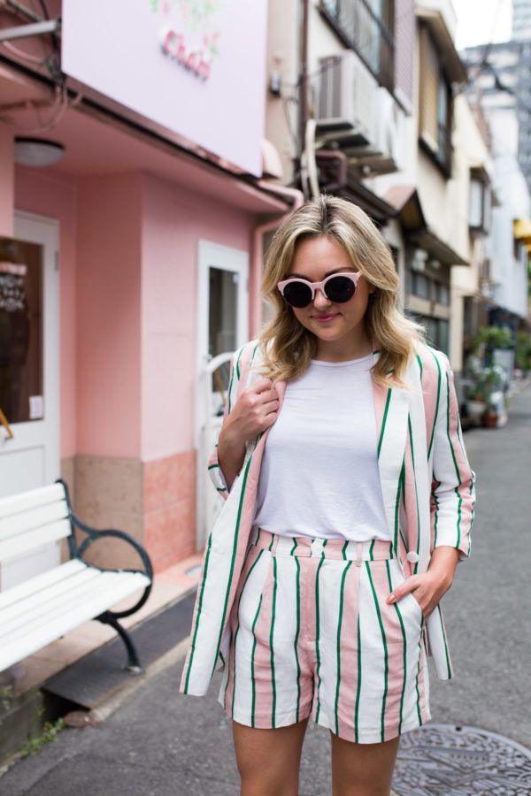 matching jacket and shorts