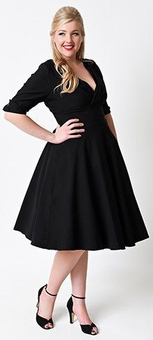 Plus Size Vintage Pin Up Clothing & Dresses Fashionable Cocktail For Plus-Size Girls | Plus Size Cocktail Dress Ideas | Cocktail Cocktail Outfits Summer, Curvy Cocktail Dresses