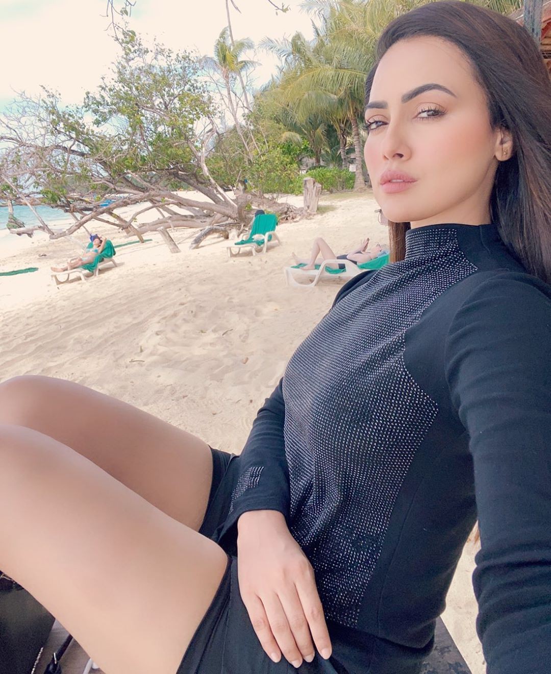 Stunning Sana Khan Insta Pic, Actress: Hot Instagram Models,  Hot Instagram Teens,  Beach outfit,  Selfie,  Hot Insta Models,  sanakhan,  Instagram Model Sana Khan,  Hottest Sana Khan,  Model Sana Khan,  Sexy Sana Khan,  Sana Khan TikTok Videos  