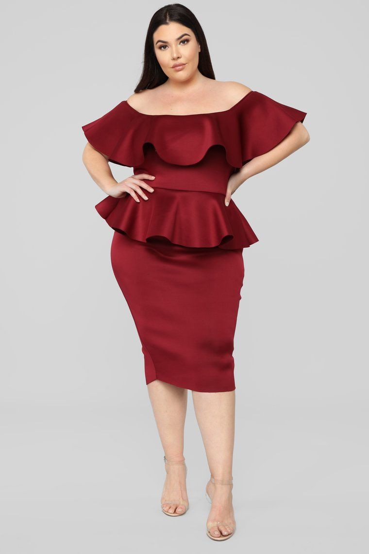 In My Head Dress - Burgundy Beautiful Cocktail Attire For Plus Size Women: Girls Outfit,  party outfits,  Cute Cocktail Dress,  Cocktail Outfits Summer  