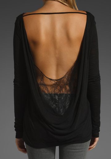Open back sexy shirt, Backless dress: Backless dress,  Crew neck,  Top Outfits  