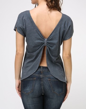 Diy open back shirt, Long-sleeved T-shirt