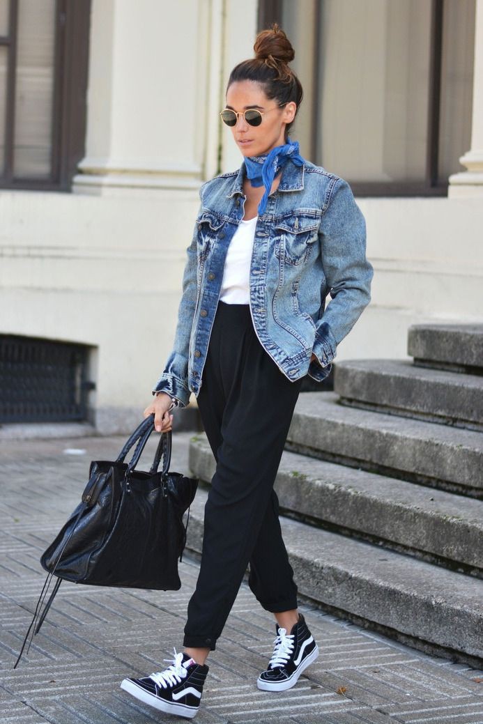 Best style of outfit denim, Jean jacket | Outfit Ideas With Joggers ...