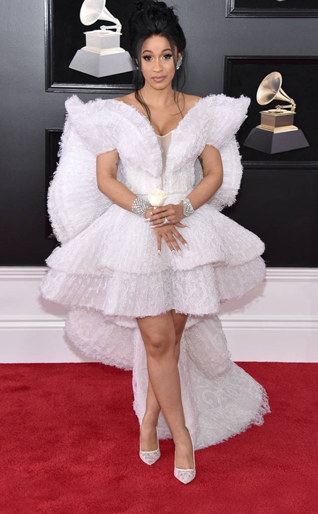 CARDI B in Ashi Studio at the 2018 Grammys, Red Carpet Outfit: Outfit Ideas,  Red Carpet Dresses,  Hollywood Award Function,  Celebrity Gowns,  Award Functions,  Beautiful Celebs Pics,  Grammys  