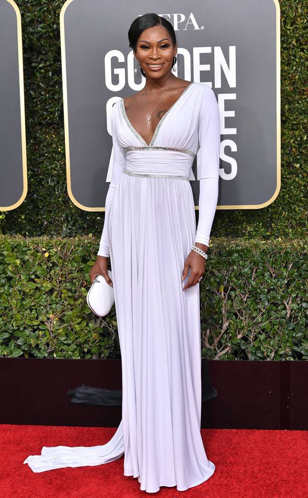 DOMINIQUE JACKSON at the 2019 Golden Globes, Red Carpet Dresses: Dresses Ideas,  Celebrity Outfits,  celebrity pictures,  Celebrity Gowns,  Bet Award,  Red Carpet Dresses,  Beautiful Celebs Pics,  Golden  