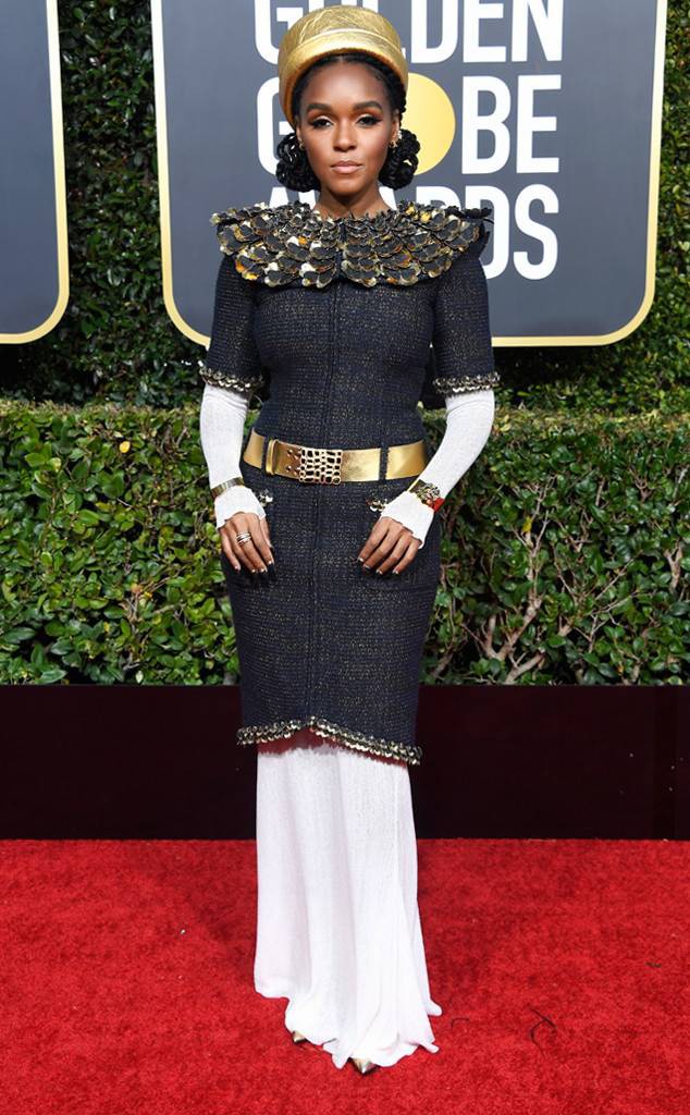 JANELLE MONAE at the 2019 Golden Globes Red Carpet: Celebrity Fashion,  celebrity pictures,  Red Carpet Dresses,  Red Carpet Pictures,  Award Functions,  Red Carpet Photos,  Golden  