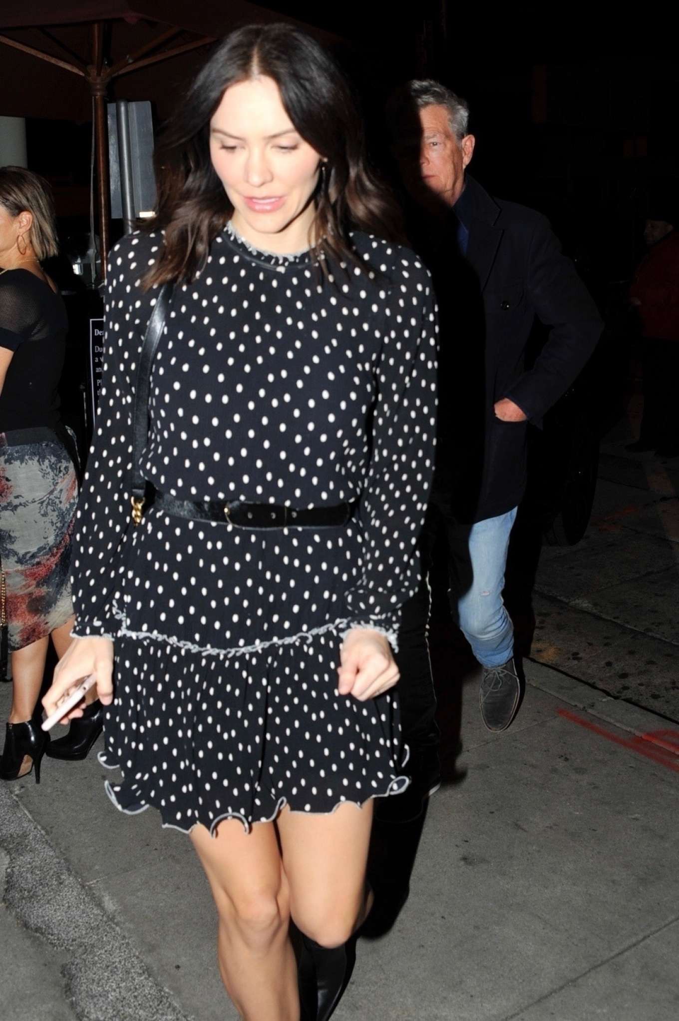 Katharine McPhee in Mini Dress – Outside Craig's in West Hollywood: Dresses Ideas,  celebrity pictures,  Celebrity Inspired Outfit,  Hollywood,  hot celebrity  