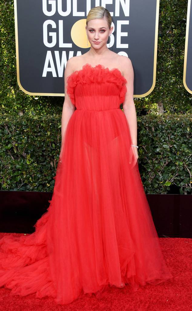 LILI REINHART at the 2019 Golden Globes, Red Carpet Best Dress: Dresses Ideas,  Celebrity Outfits,  Hollywood Award Function,  Award Functions,  Beautiful Celebs Pics,  Red Carpet Dresses,  Red Carpet Photos,  Golden  