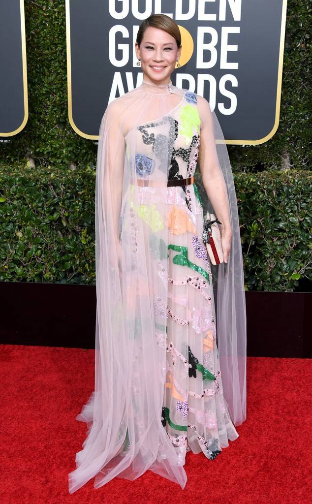LUCY LIU at the 2019 Golden Globes Red Carpet Fashion: FASHION,  Celebrity Fashion,  Red Carpet Dresses,  Celebrity Outfits,  celebrity pictures,  Bet Award,  Red Carpet Hairstyle,  Golden  