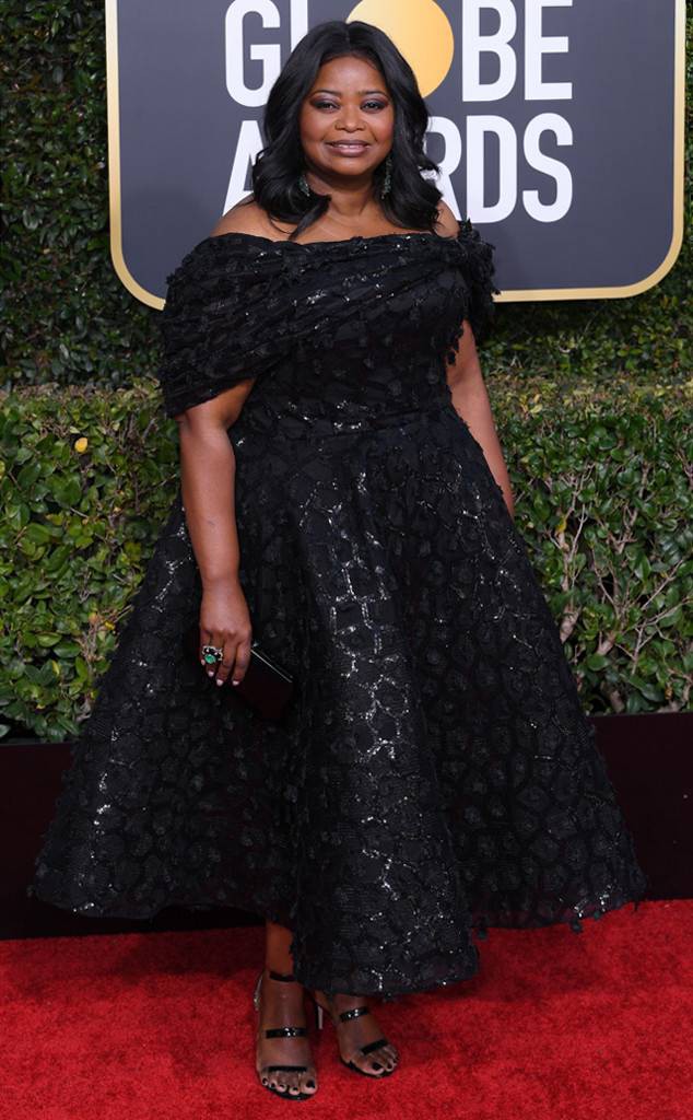 OCTAVIA SPENCER at the 2019 Golden Globes Red Carpet Hollywood: Celebrity Fashion,  celebrity pictures,  Bet Award,  Red Carpet Hairstyle,  Award Functions,  Red Carpet Dresses,  Hollywood,  Golden  