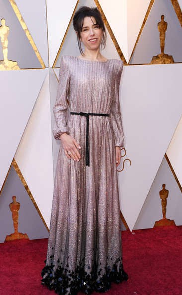 SALLY HAWKINS in Armani Privé at the 2018 Oscars, Red Carpet Looks: Celebrity Fashion,  Red Carpet Dresses,  Red Carpet Hairstyle,  Award Functions,  Beautiful Celebs Pics,  Oscars  