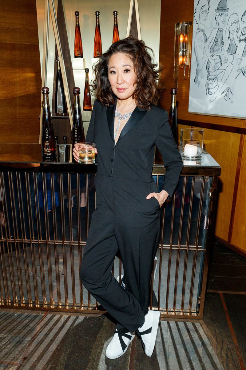 Sandra Oh / After Party - Does anyone know who made those SHOES? Thank you! Red Carpet Hollywood: shoes,  Celebrity Fashion,  party outfits,  Celebrity Outfits,  Celebrity Gowns,  Red Carpet Dresses,  Bet Award,  Award Functions,  Hollywood  