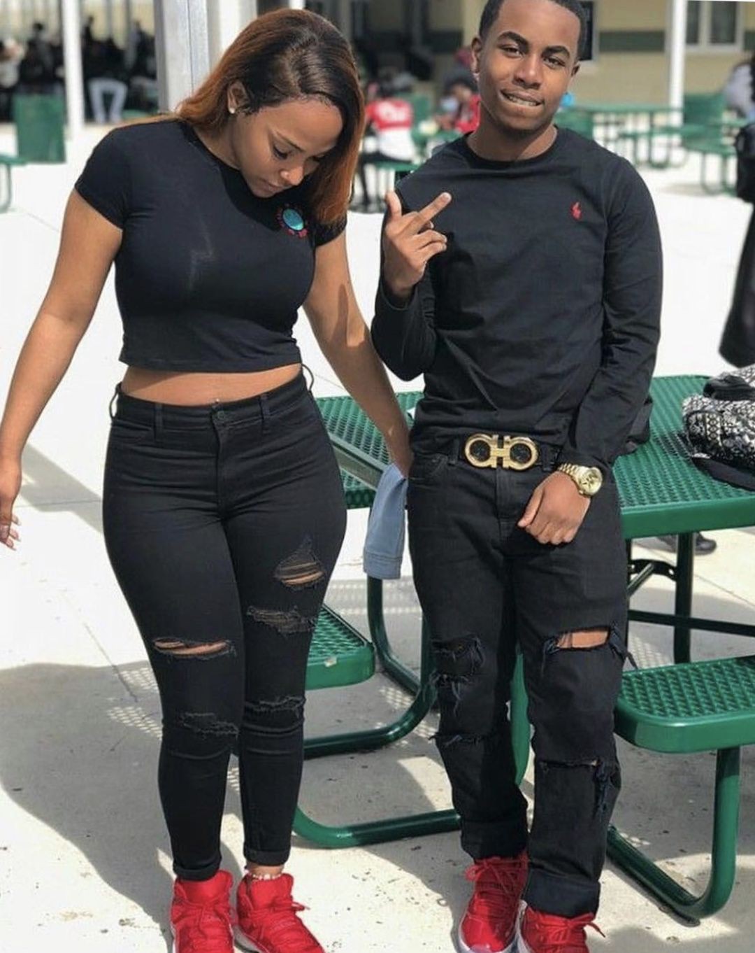 cute swag couples matching outfits for black couples: 
