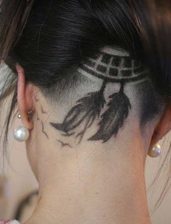These are really cute and awesome feather undercut design, Hair tattoo |  Undercut Bob Hairstyles | Bob Hairstyles, Feathered hair, Hair tattoo