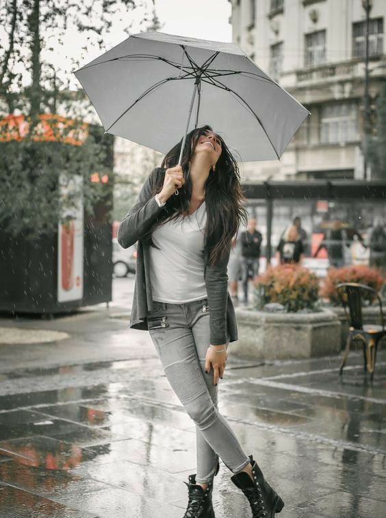 Lovely Chic Outfits For Teenagers: Casual Rainy Days Outfit,  Rainy Days Outfit  