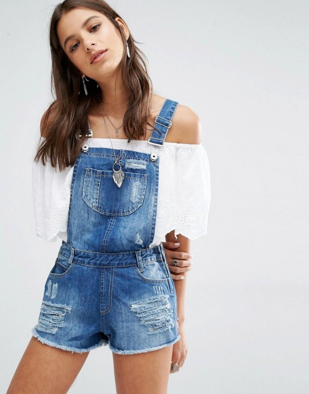 Outfits With Overalls Shorts: Overalls Shorts Outfits,  DENIM OVERALL,  Blue Jean Short  