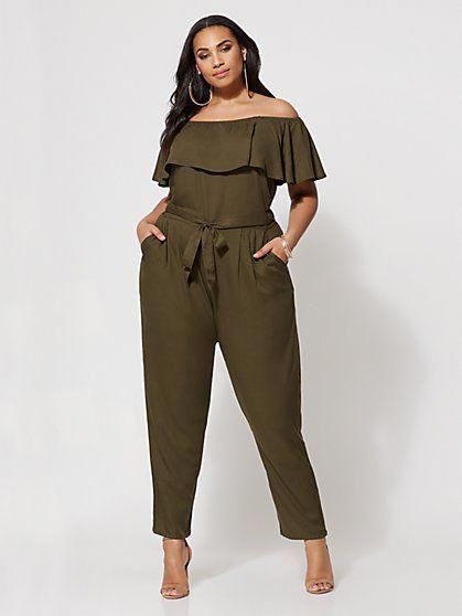 Latest Wide leg Jumpsuit Everyday Outfits For: Trendy Chubby Girl Outfit,  Plus Size Jumpsuit Clothing,  Trendy Jumpsuit Outfit,  Jumpsuit For Chubby Girl  
