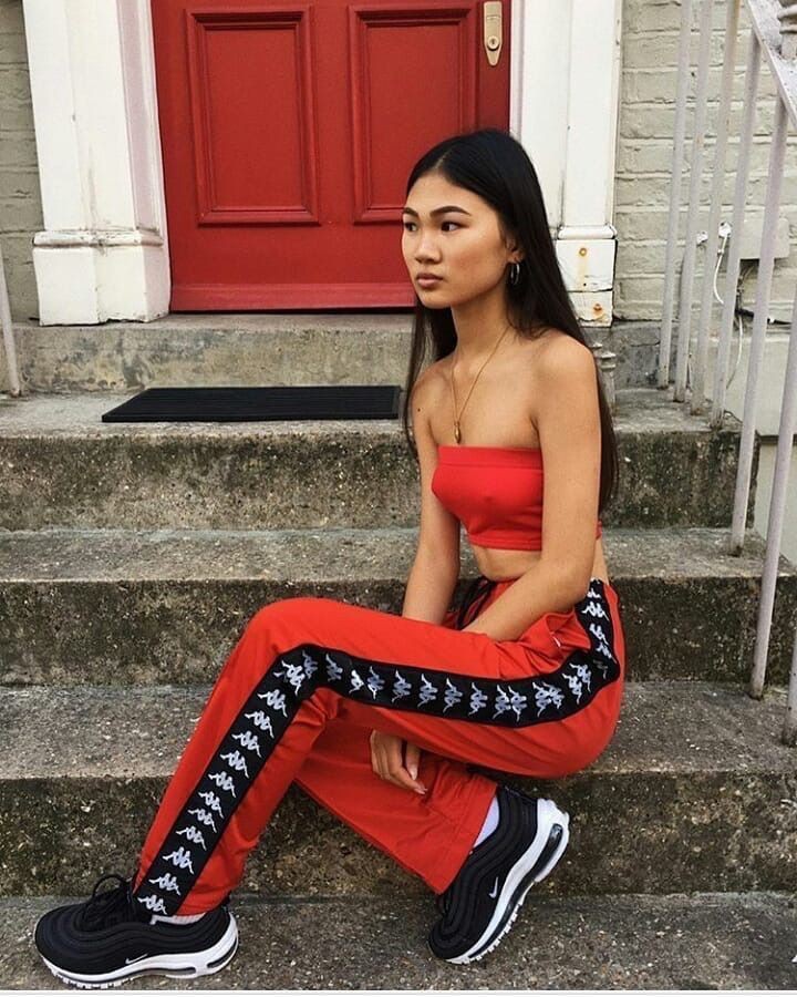 Ig baddie red outfit, Casual wear: Casual Outfits,  Tube Tops Outfit  
