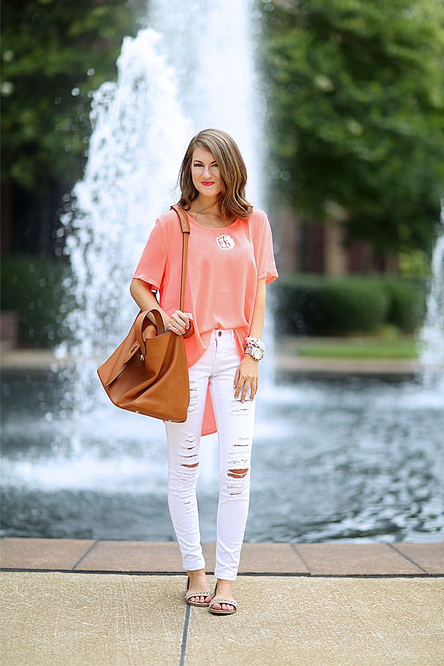 Baddie Cute Outfits With White Ripped Jeans: White Denim Outfits,  Boyfriend Jeans  