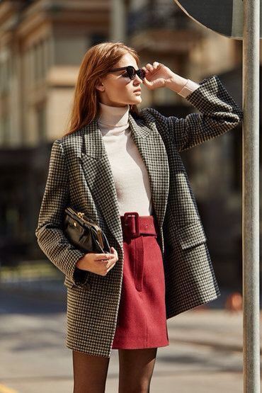 Korean Plaid Blazer Outfit: Checkered Blazer Outfit,  Plaid Blazer Style,  Plaid Blazer Outfit,  Plaid Blazer Ideas,  Plaid Blazer  