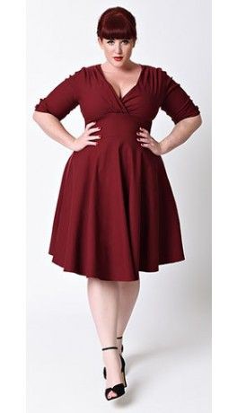 Plus-Size Vintage Dresses - Swing & Pencil Dresses Latest Cocktail Outfit For Plus-Size Girls: Plus size outfit,  Cute Cocktail Dress,  Cocktail Outfits Summer,  Cocktail Party Outfits,  Cocktail Plus-Size Dress,  Plus Size Party Outfits  