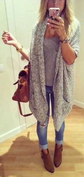 Outfits With Long Cardigan, Winter clothing, Casual wear: winter outfits,  Casual Outfits,  Long Cardigan Outfits,  Cardigan,  Cardigan Jeans  