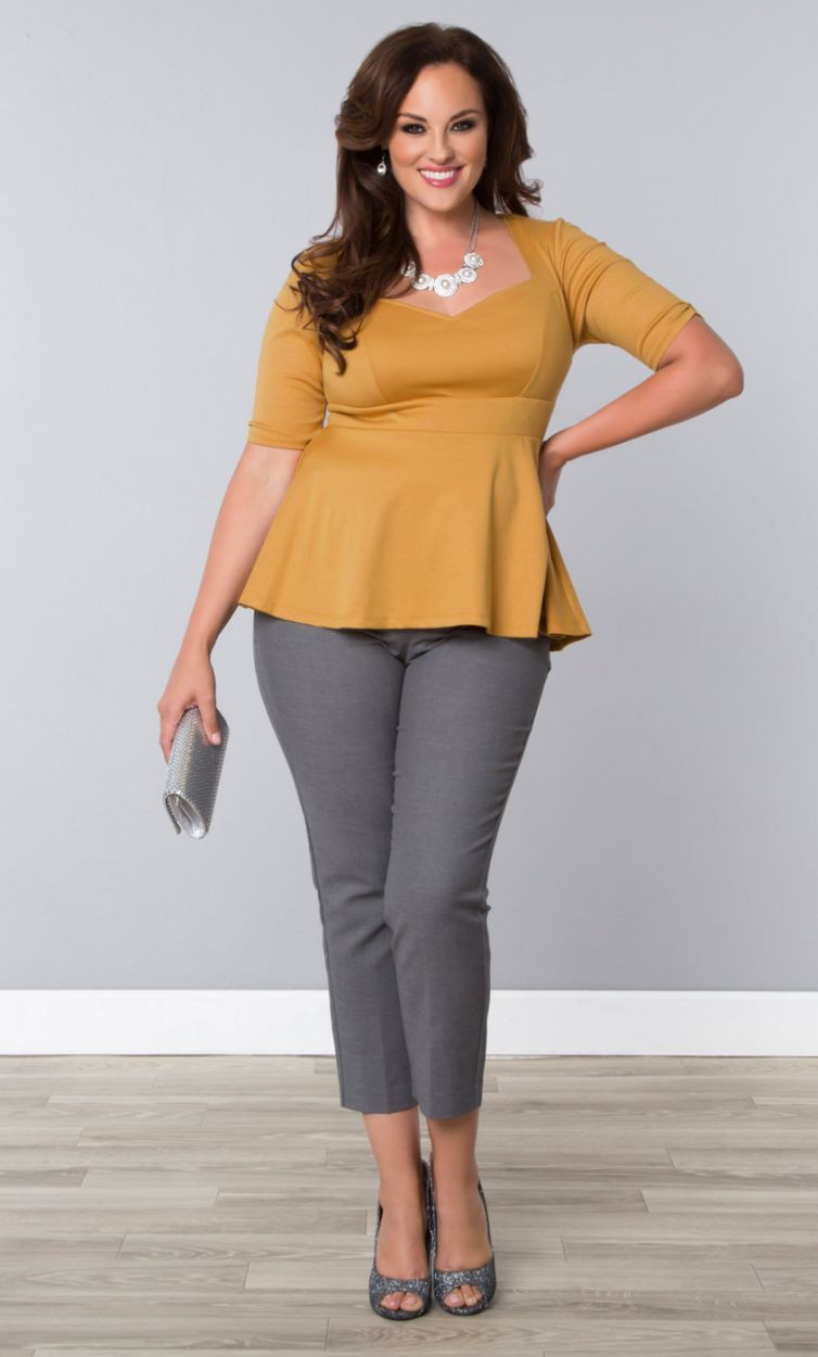 Modern design for curvy business attire, Casual wear: shirts,  Plus size outfit,  Business casual,  Informal wear,  Clubbing outfits,  Casual Outfits  