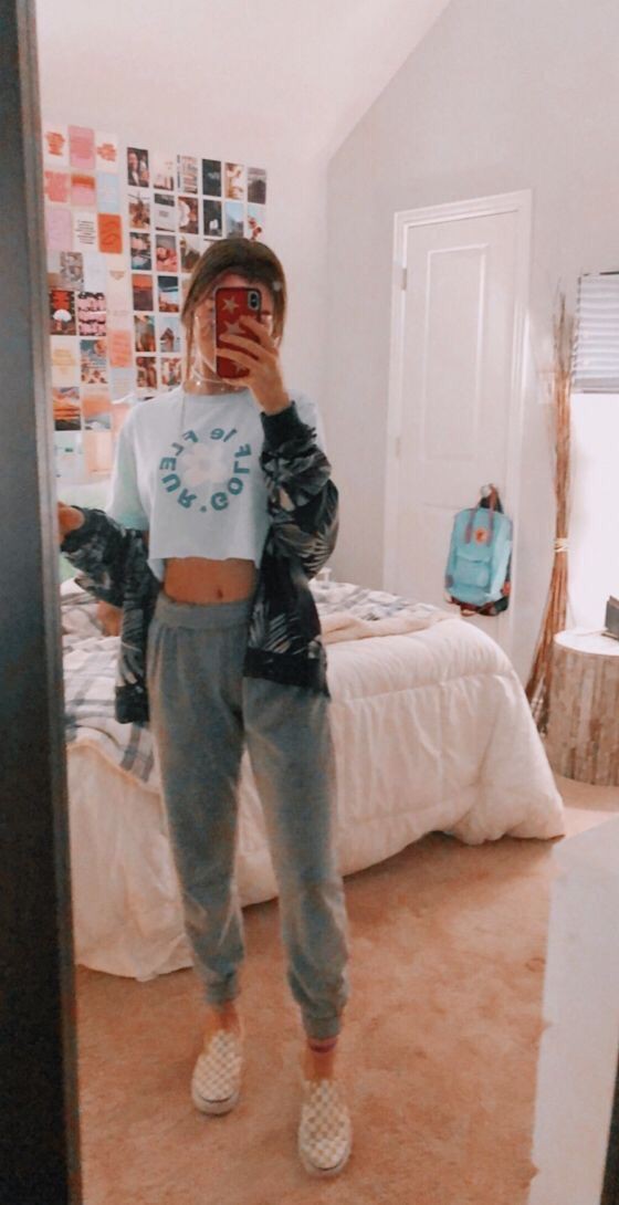 Really great vsco girl style: Sweatpants Outfits,  VSCO girl  