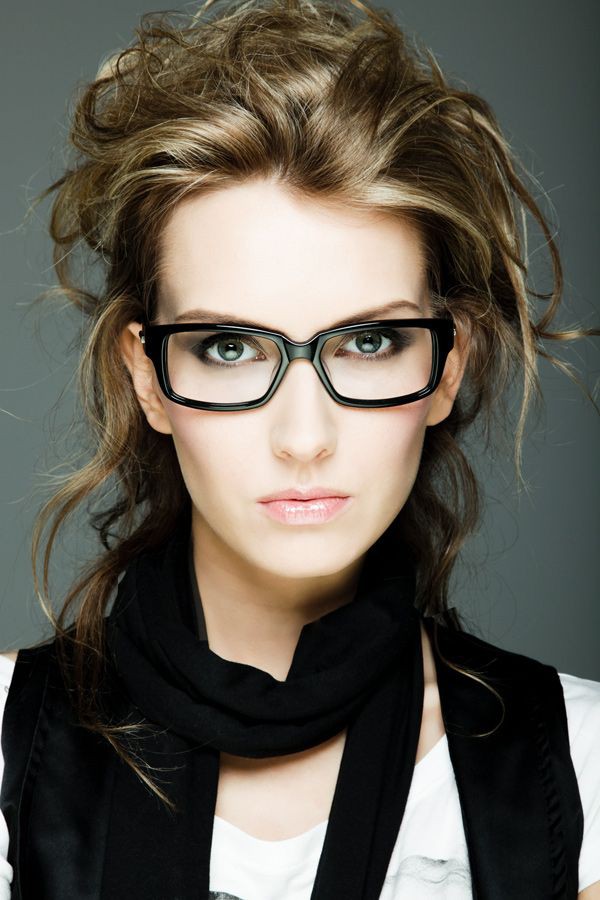 Matte Black Glasses Model Rimless Eyeglasses Nerdy Glasses For Girls 