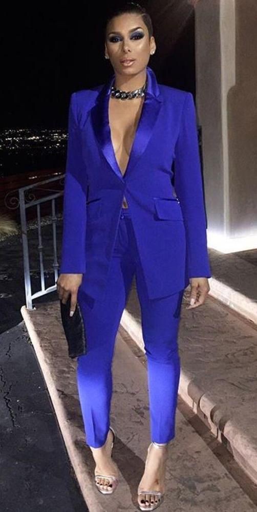 Blue Blazer Outfit Women, Formal wear, Royal blue