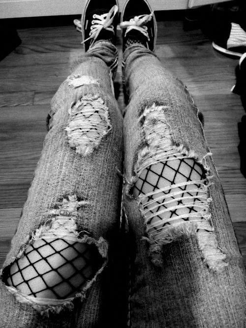 Fashionable Fishnet Rhinestone Baddie Outfit For Girls: Fishnet Leggings Outfit,  Fishnet Leggings Under Jeans  