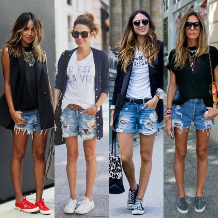 Look short destroyed feminino, Bermuda shorts: Denim skirt,  Bermuda shorts,  Shorts Outfit  